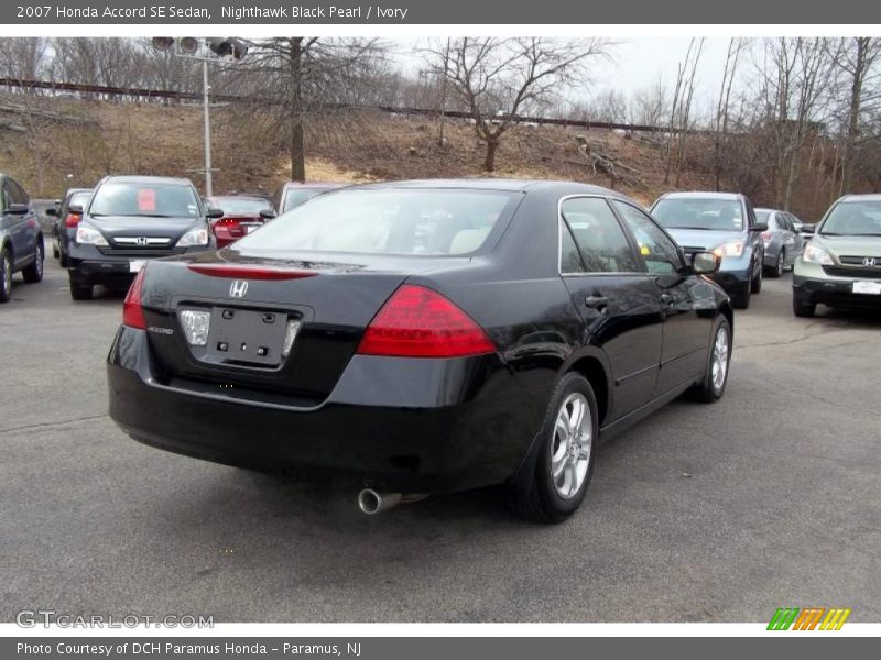 Nighthawk Black Pearl / Ivory 2007 Honda Accord SE Sedan