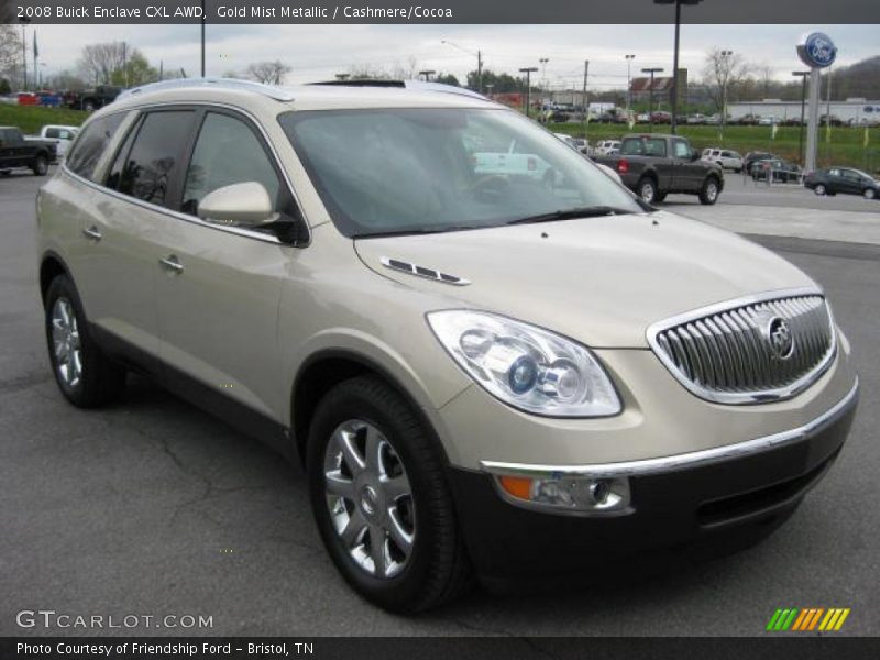 Gold Mist Metallic / Cashmere/Cocoa 2008 Buick Enclave CXL AWD