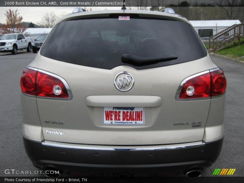 Gold Mist Metallic / Cashmere/Cocoa 2008 Buick Enclave CXL AWD