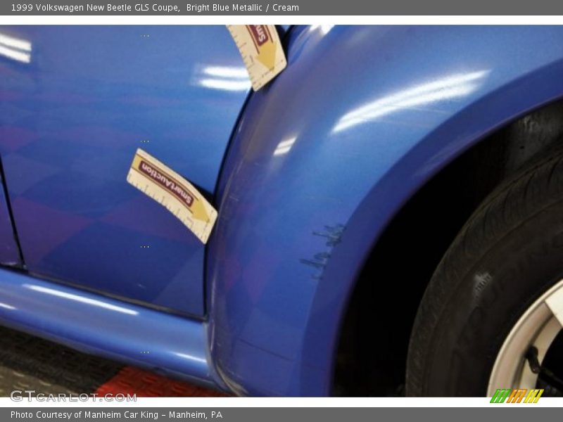 Bright Blue Metallic / Cream 1999 Volkswagen New Beetle GLS Coupe