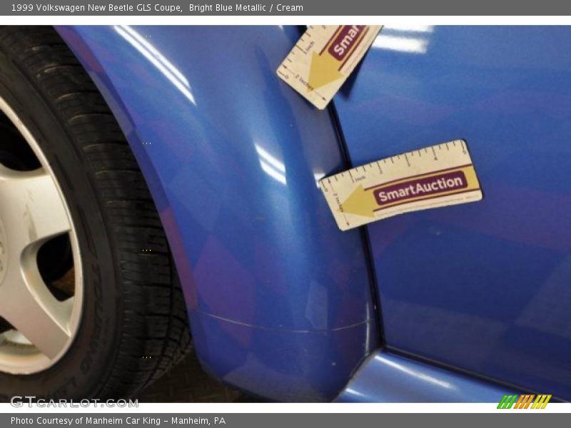 Bright Blue Metallic / Cream 1999 Volkswagen New Beetle GLS Coupe