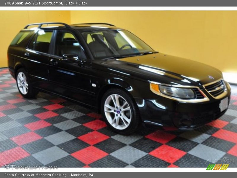 Black / Black 2009 Saab 9-5 2.3T SportCombi