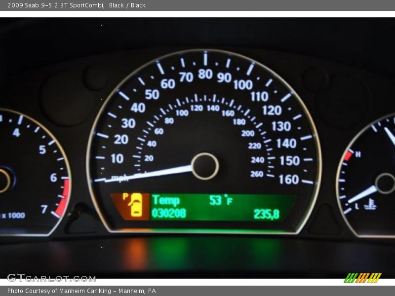 Black / Black 2009 Saab 9-5 2.3T SportCombi