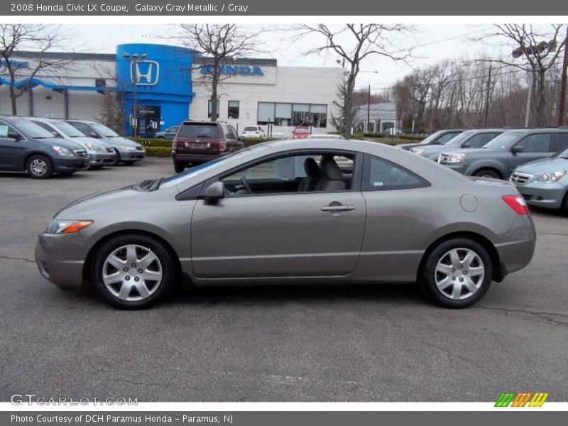 Galaxy Gray Metallic / Gray 2008 Honda Civic LX Coupe