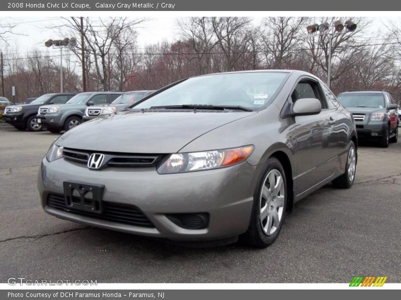 Galaxy Gray Metallic / Gray 2008 Honda Civic LX Coupe