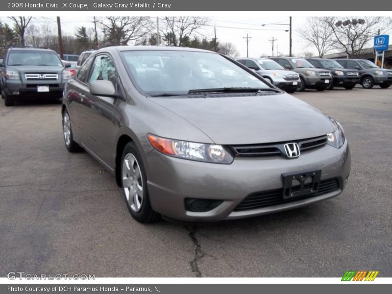 Galaxy Gray Metallic / Gray 2008 Honda Civic LX Coupe