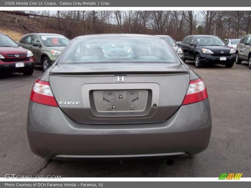 Galaxy Gray Metallic / Gray 2008 Honda Civic LX Coupe