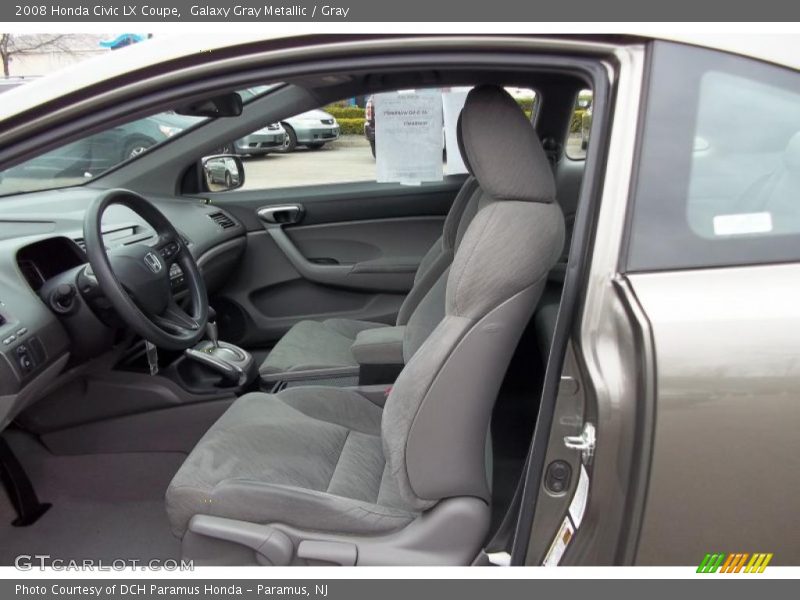 Galaxy Gray Metallic / Gray 2008 Honda Civic LX Coupe