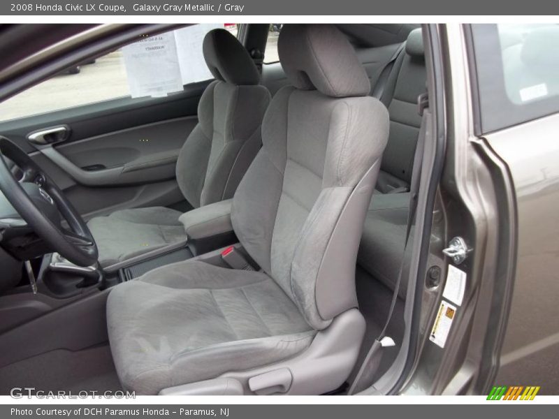 Galaxy Gray Metallic / Gray 2008 Honda Civic LX Coupe