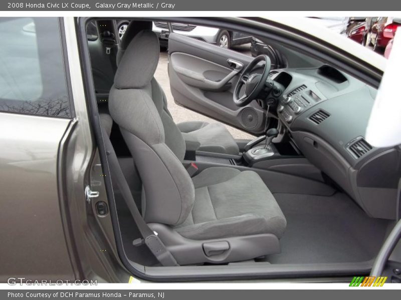Galaxy Gray Metallic / Gray 2008 Honda Civic LX Coupe