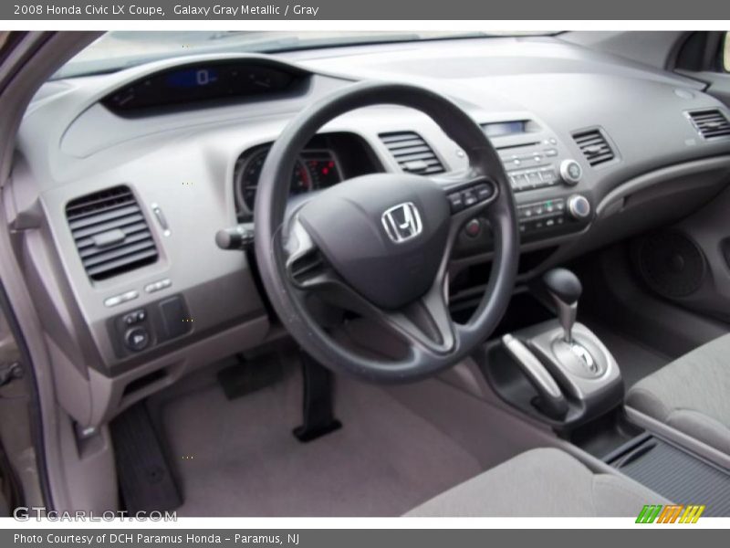 Galaxy Gray Metallic / Gray 2008 Honda Civic LX Coupe