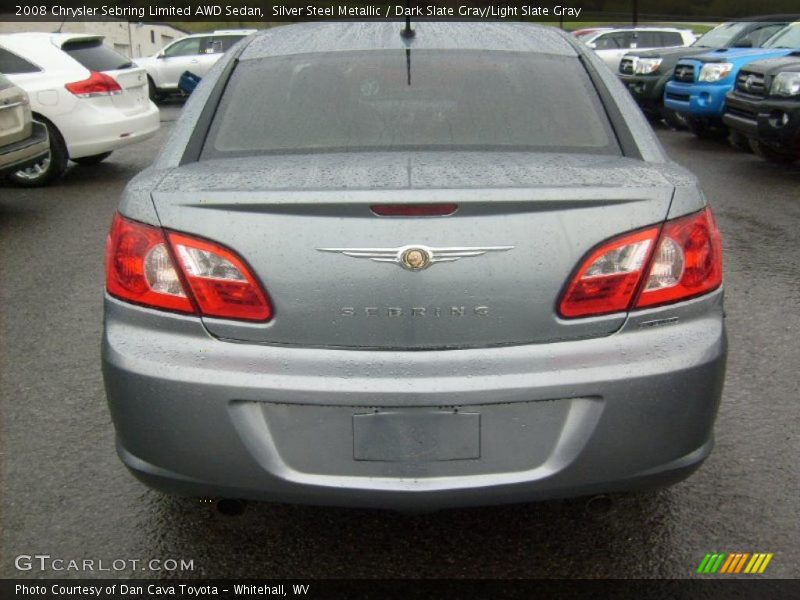 Silver Steel Metallic / Dark Slate Gray/Light Slate Gray 2008 Chrysler Sebring Limited AWD Sedan