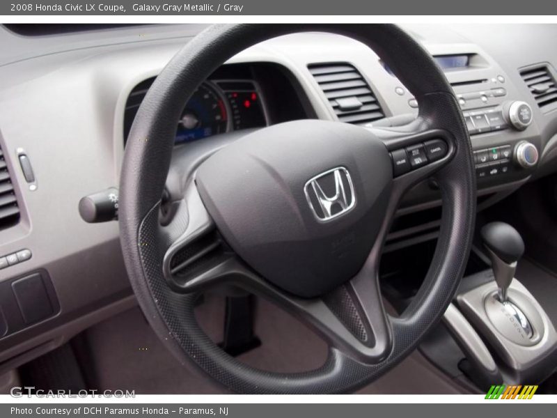 Galaxy Gray Metallic / Gray 2008 Honda Civic LX Coupe