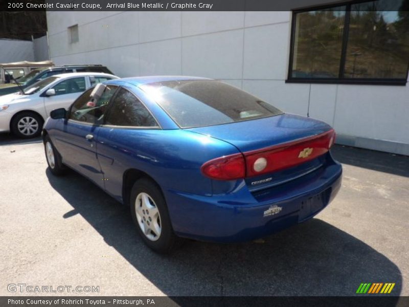 Arrival Blue Metallic / Graphite Gray 2005 Chevrolet Cavalier Coupe