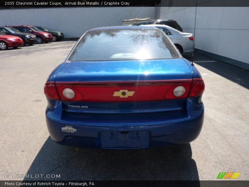 Arrival Blue Metallic / Graphite Gray 2005 Chevrolet Cavalier Coupe