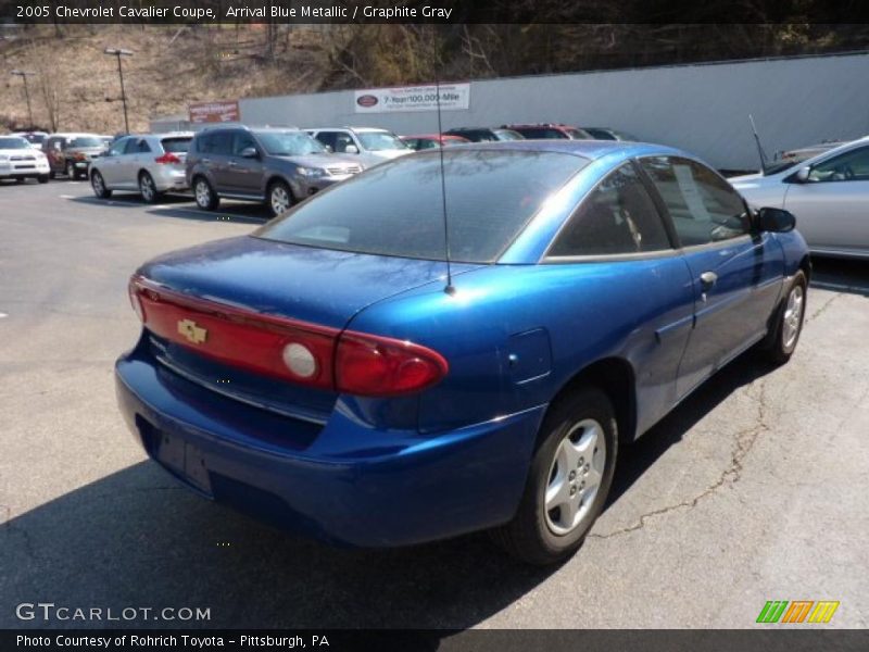 Arrival Blue Metallic / Graphite Gray 2005 Chevrolet Cavalier Coupe