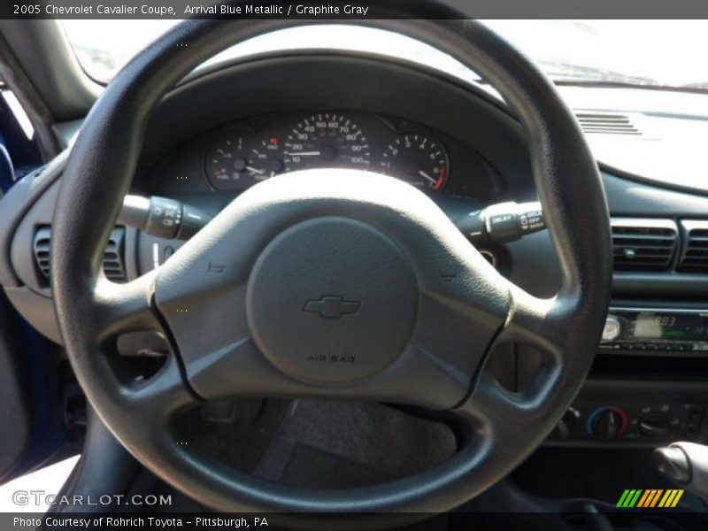 Arrival Blue Metallic / Graphite Gray 2005 Chevrolet Cavalier Coupe