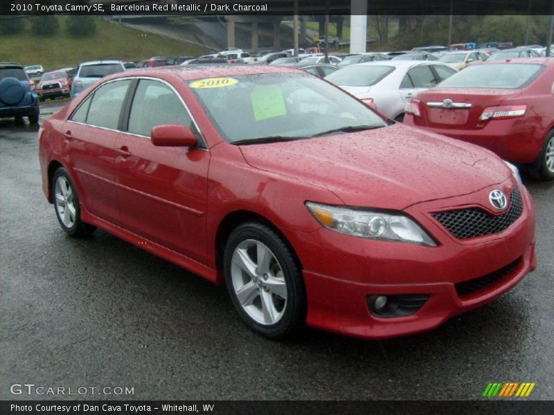Barcelona Red Metallic / Dark Charcoal 2010 Toyota Camry SE