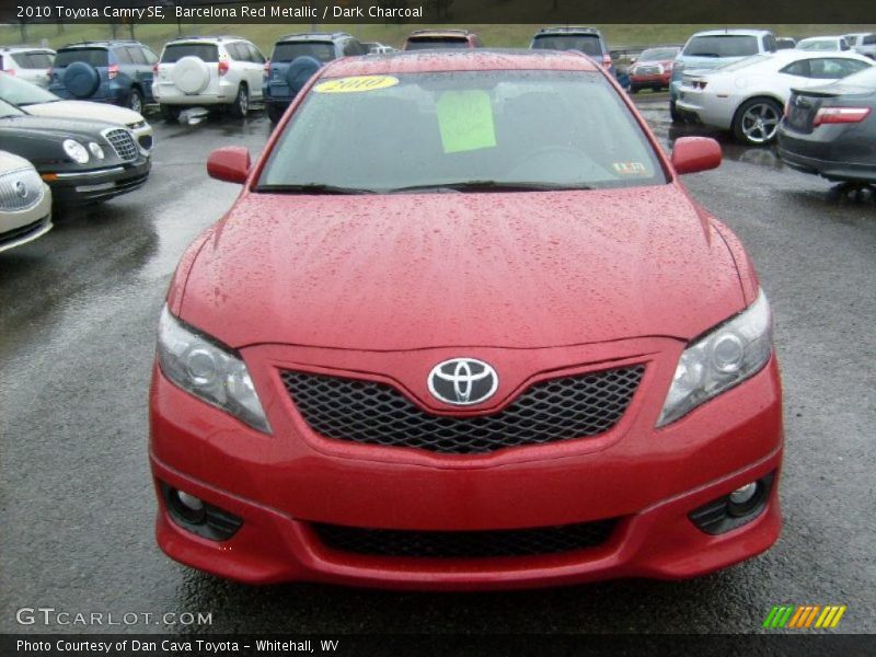 Barcelona Red Metallic / Dark Charcoal 2010 Toyota Camry SE