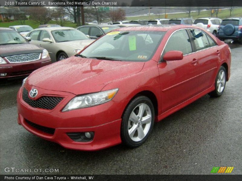 Barcelona Red Metallic / Dark Charcoal 2010 Toyota Camry SE