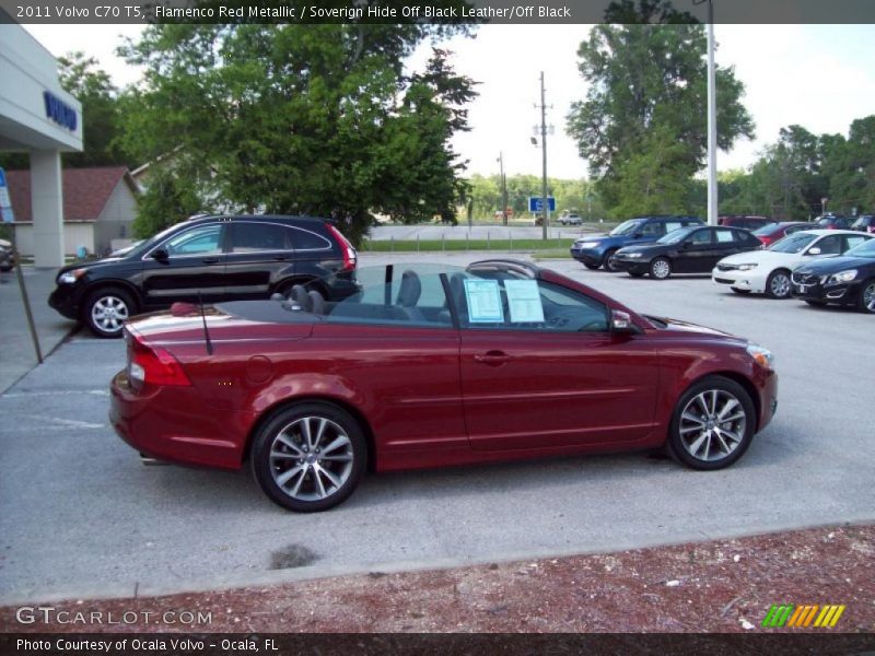Flamenco Red Metallic / Soverign Hide Off Black Leather/Off Black 2011 Volvo C70 T5