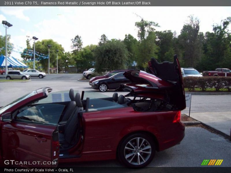 Flamenco Red Metallic / Soverign Hide Off Black Leather/Off Black 2011 Volvo C70 T5