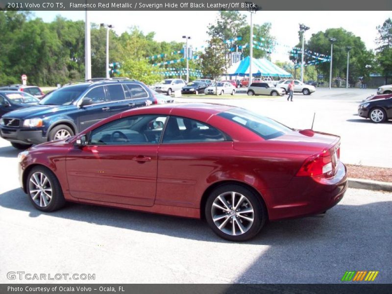 Flamenco Red Metallic / Soverign Hide Off Black Leather/Off Black 2011 Volvo C70 T5
