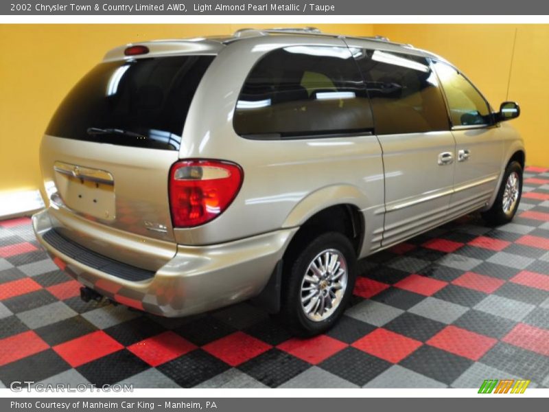 Light Almond Pearl Metallic / Taupe 2002 Chrysler Town & Country Limited AWD