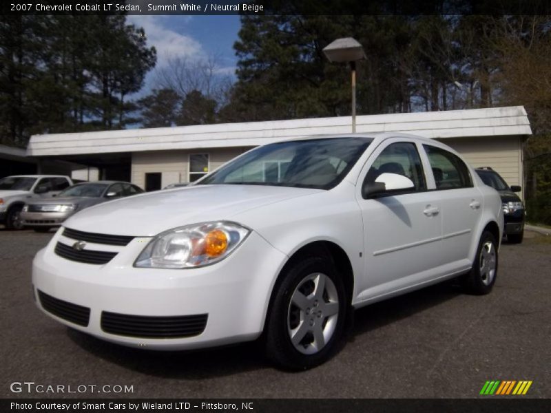 Summit White / Neutral Beige 2007 Chevrolet Cobalt LT Sedan