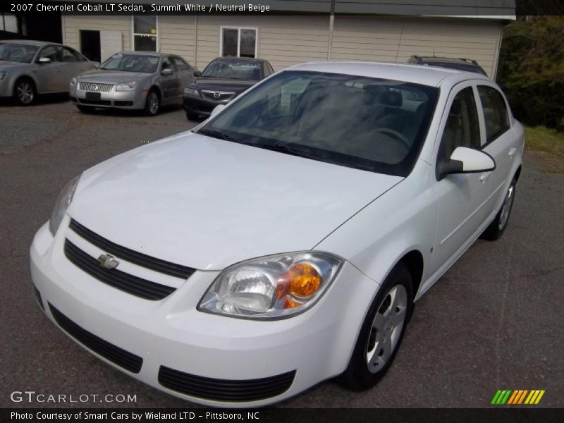 Summit White / Neutral Beige 2007 Chevrolet Cobalt LT Sedan