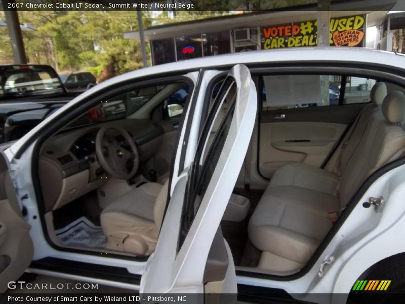 Summit White / Neutral Beige 2007 Chevrolet Cobalt LT Sedan