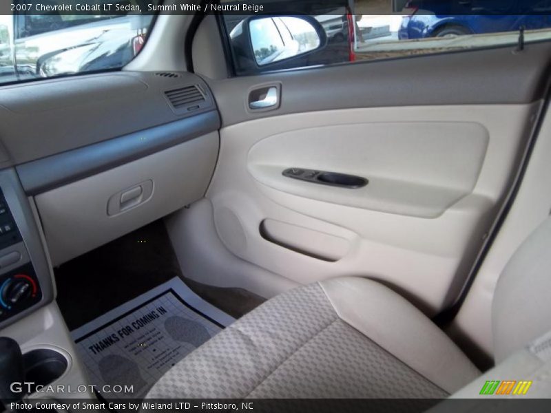 Summit White / Neutral Beige 2007 Chevrolet Cobalt LT Sedan
