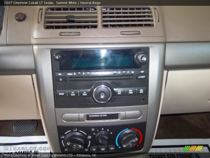 Summit White / Neutral Beige 2007 Chevrolet Cobalt LT Sedan