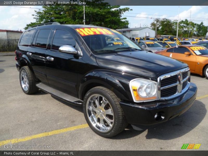 Black / Medium Slate Gray 2005 Dodge Durango SLT