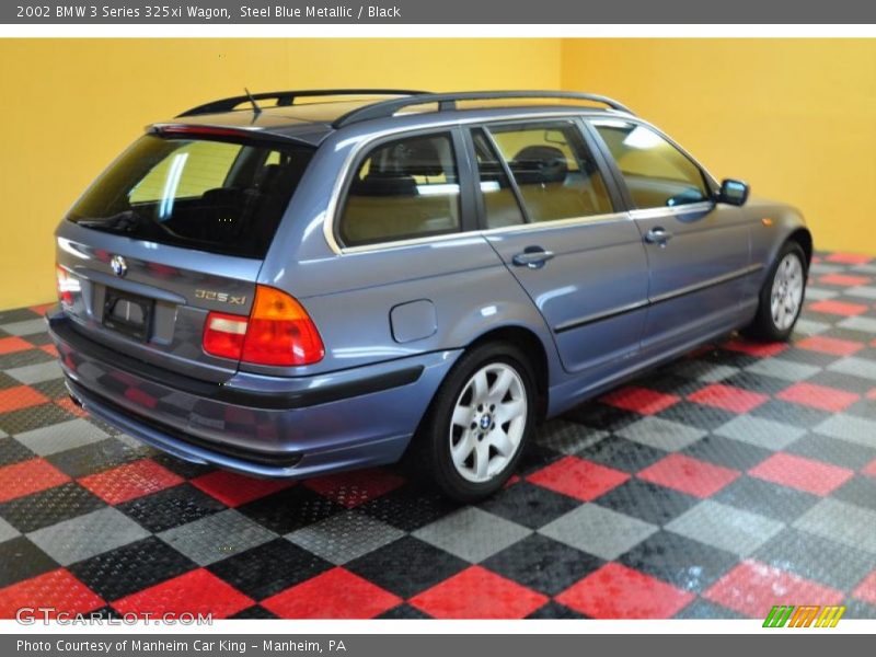 Steel Blue Metallic / Black 2002 BMW 3 Series 325xi Wagon