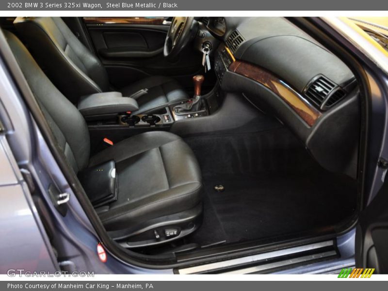 Steel Blue Metallic / Black 2002 BMW 3 Series 325xi Wagon