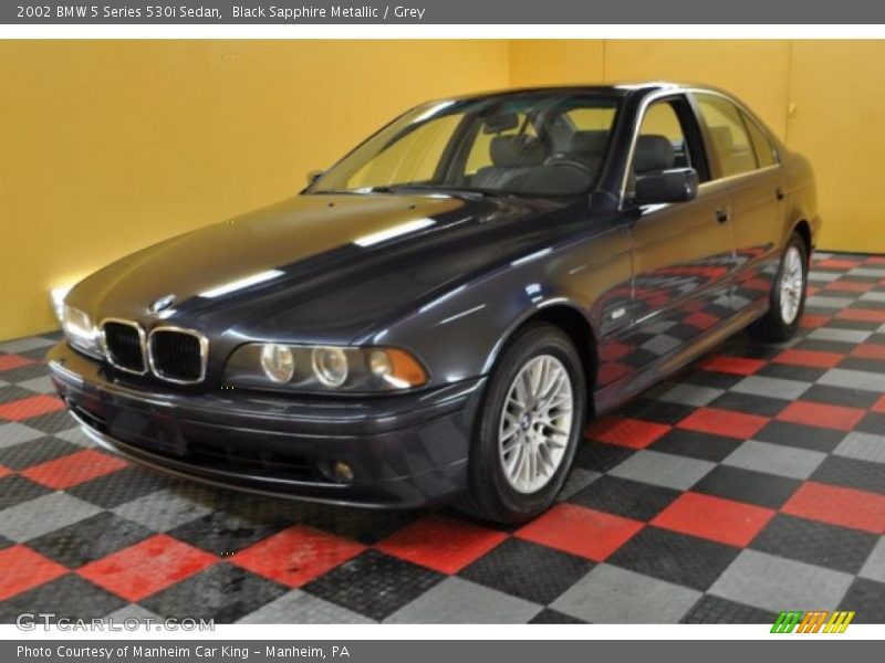 Black Sapphire Metallic / Grey 2002 BMW 5 Series 530i Sedan