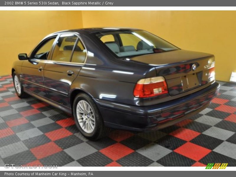 Black Sapphire Metallic / Grey 2002 BMW 5 Series 530i Sedan
