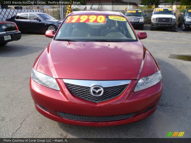 Redfire Metallic / Beige 2003 Mazda MAZDA6 i Sedan