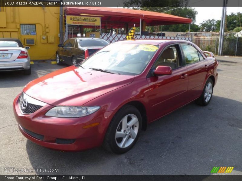 Redfire Metallic / Beige 2003 Mazda MAZDA6 i Sedan