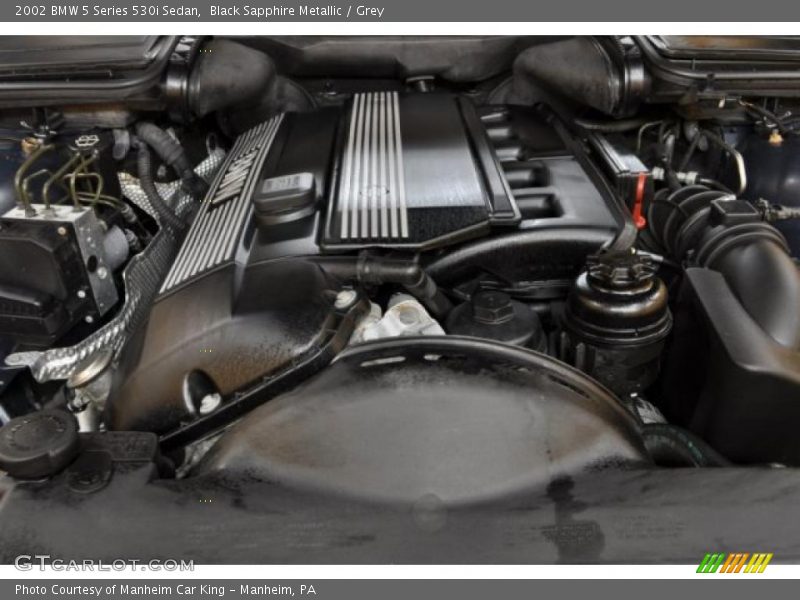 Black Sapphire Metallic / Grey 2002 BMW 5 Series 530i Sedan