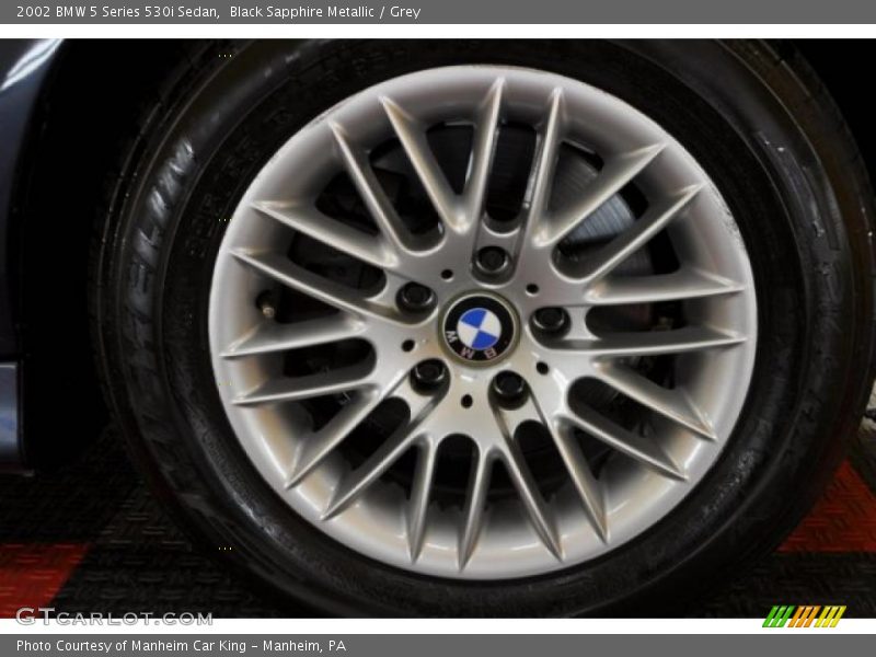 Black Sapphire Metallic / Grey 2002 BMW 5 Series 530i Sedan