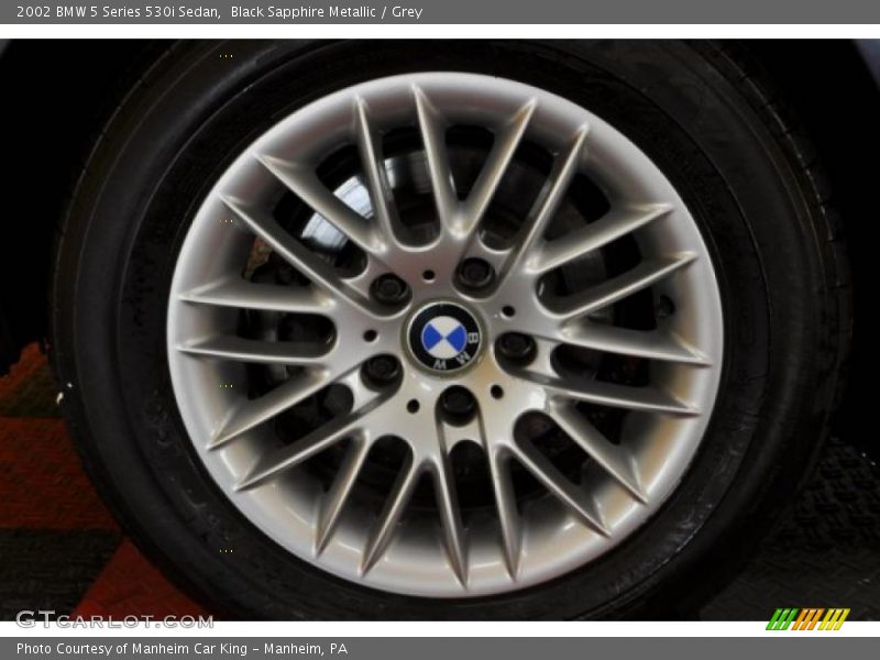 Black Sapphire Metallic / Grey 2002 BMW 5 Series 530i Sedan