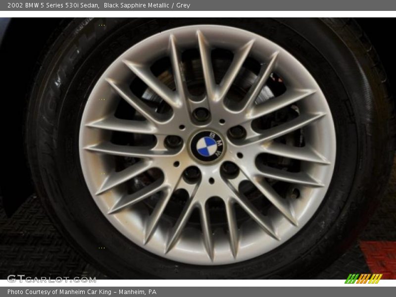 Black Sapphire Metallic / Grey 2002 BMW 5 Series 530i Sedan
