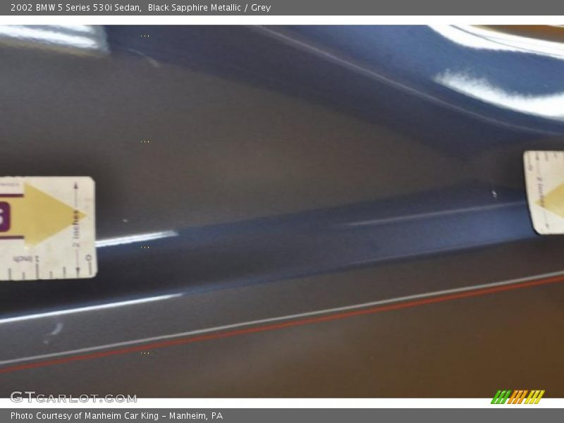 Black Sapphire Metallic / Grey 2002 BMW 5 Series 530i Sedan