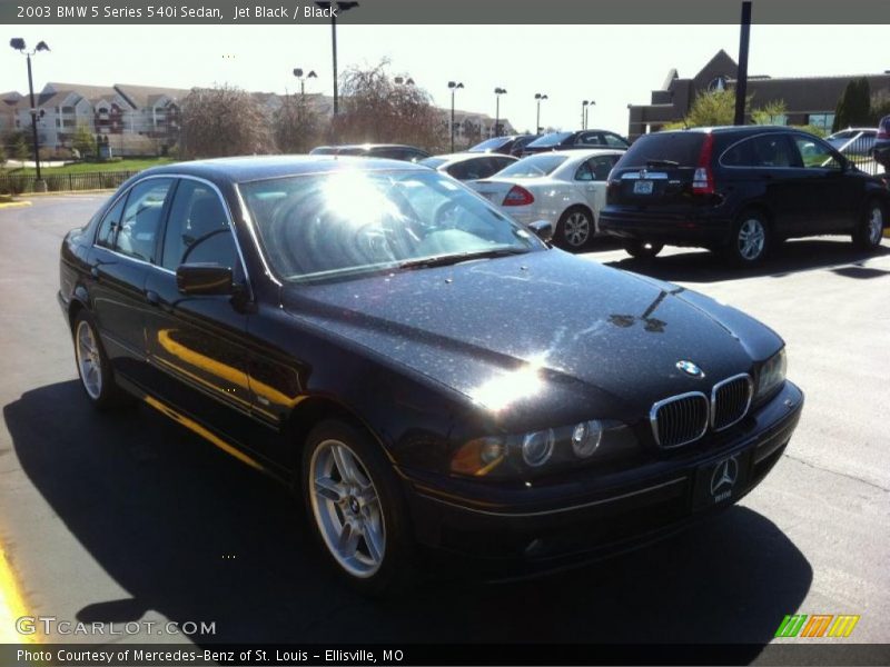 Jet Black / Black 2003 BMW 5 Series 540i Sedan