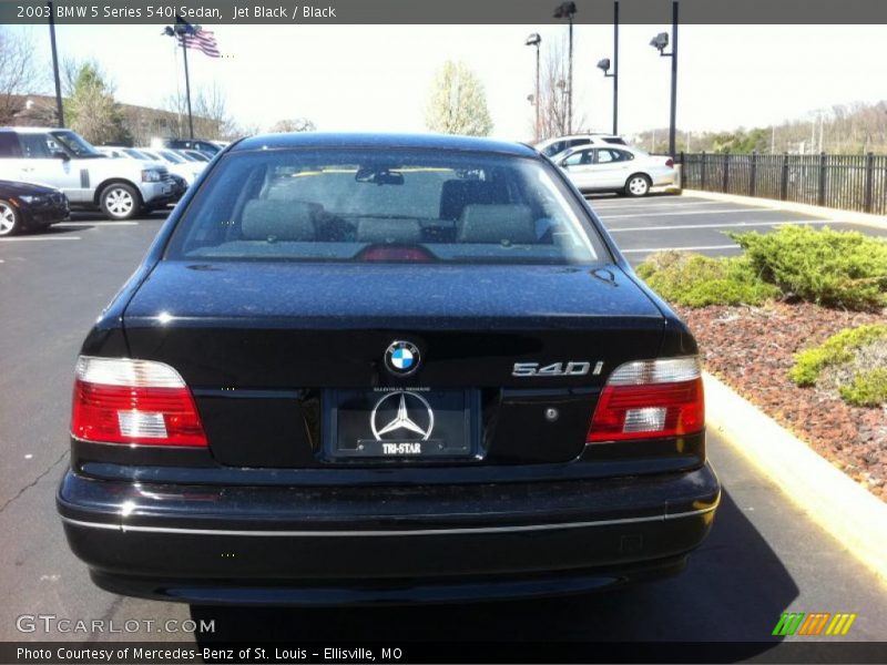 Jet Black / Black 2003 BMW 5 Series 540i Sedan