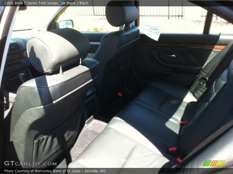 Jet Black / Black 2003 BMW 5 Series 540i Sedan