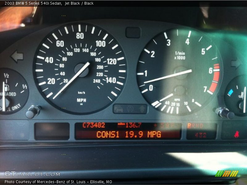 Jet Black / Black 2003 BMW 5 Series 540i Sedan