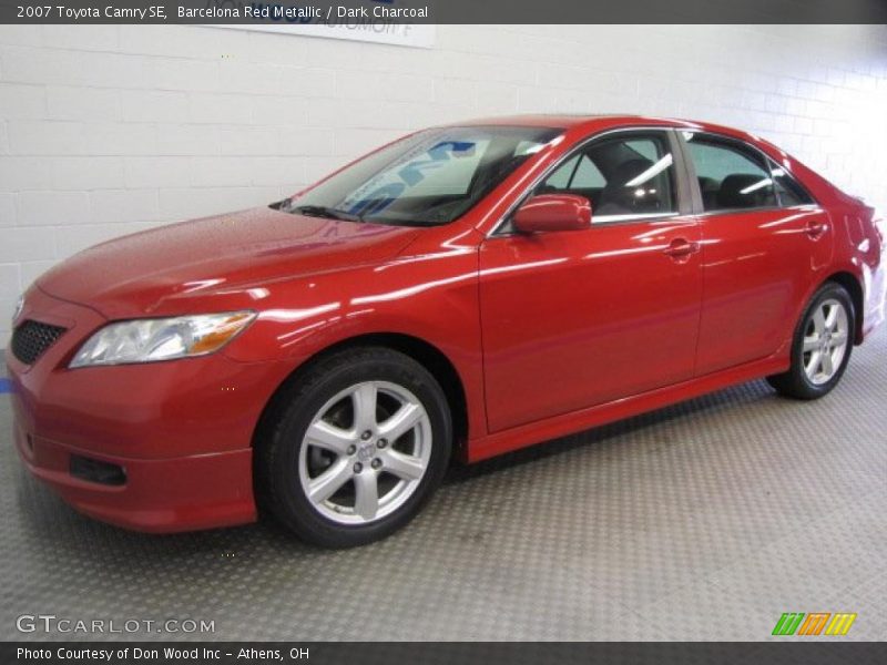 Barcelona Red Metallic / Dark Charcoal 2007 Toyota Camry SE